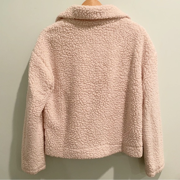 🏷️ Thread + Supply 1/4 Zip Cozy Teddy Bear Sherpa Pullover Small S - Picture 4 of 6